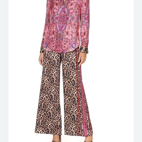 Camilla Slim Fit Long Sleeve ShirtLotus Lovers Size L #0005 - Picture 11 of 11